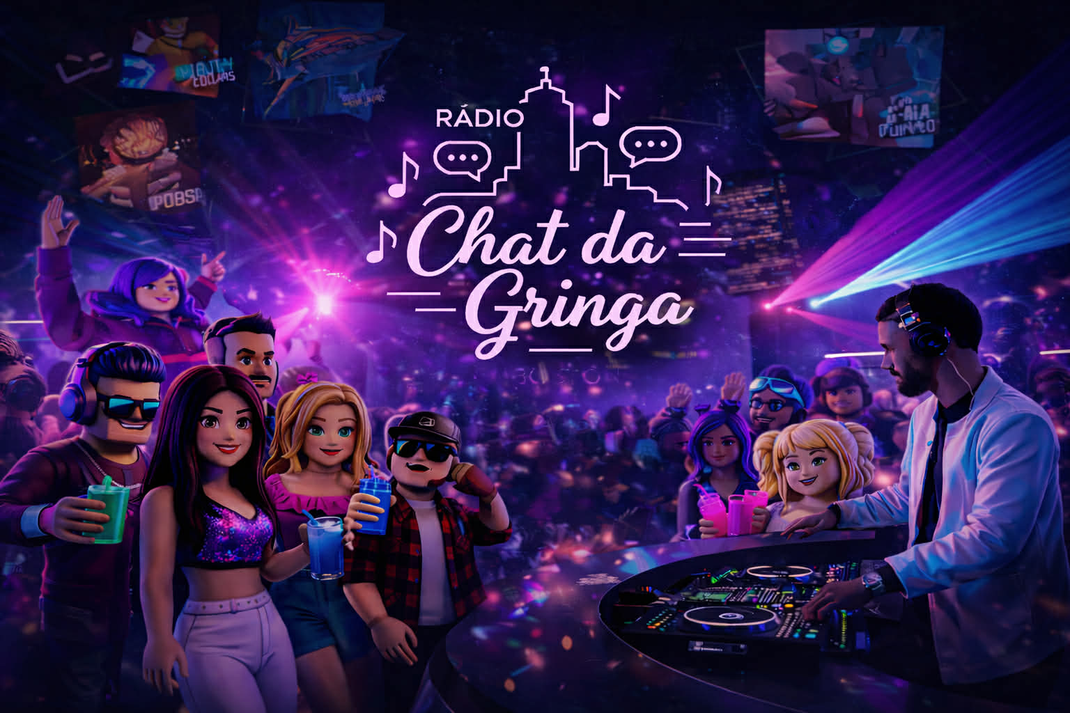 Chat da Gringa no Roblox